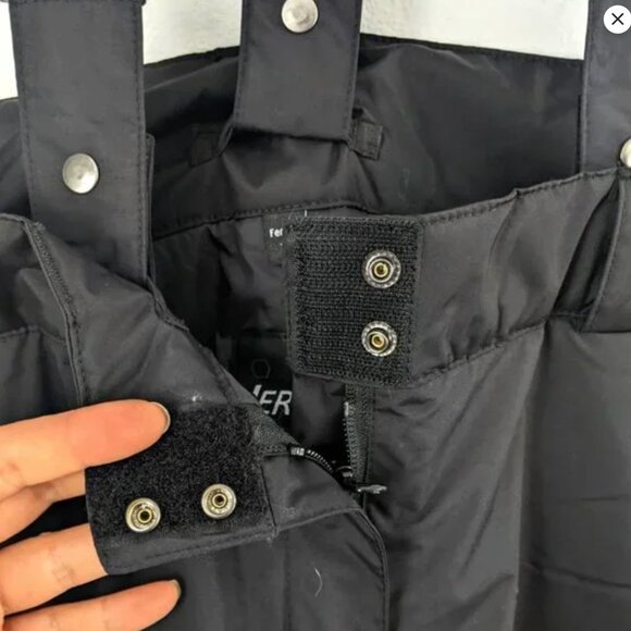 VERBIO Black Snow Ski Pants Winter Insulated Snowboard Suspenders Bib Outdoors - Picture 6 of 14
